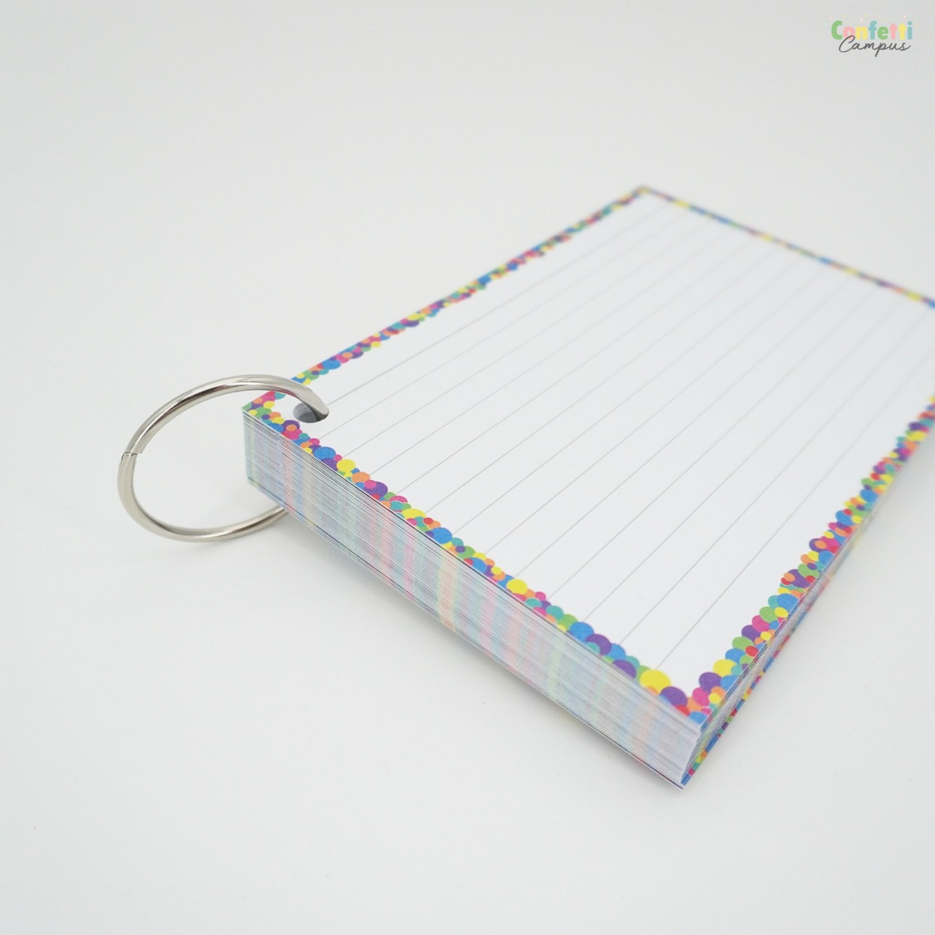 Leitner Flashcards A6 Gelinieerd Confetti mood-1
