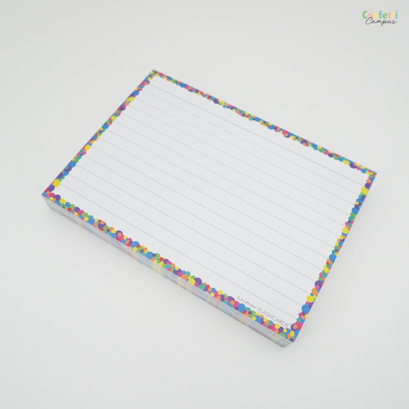 Leitner Flashcards A6 Gelinieerd Confetti mood-1