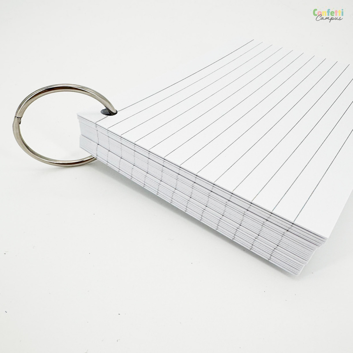 Leitner Flashcards A6 Wit gelinieerd