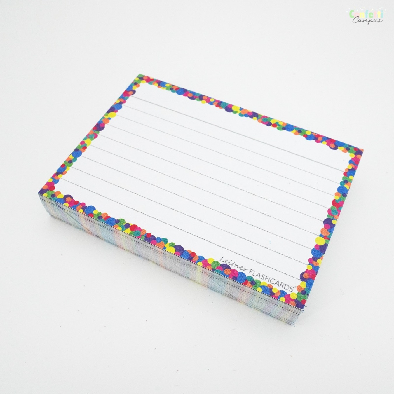 Leitner Flashcards A7 Gelinieerd Confetti mood-1