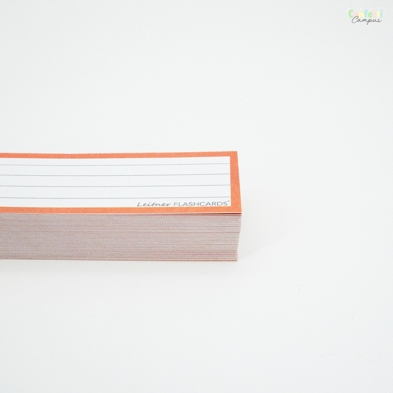 Leitner Flashcards Half Gelinieerd Oranje