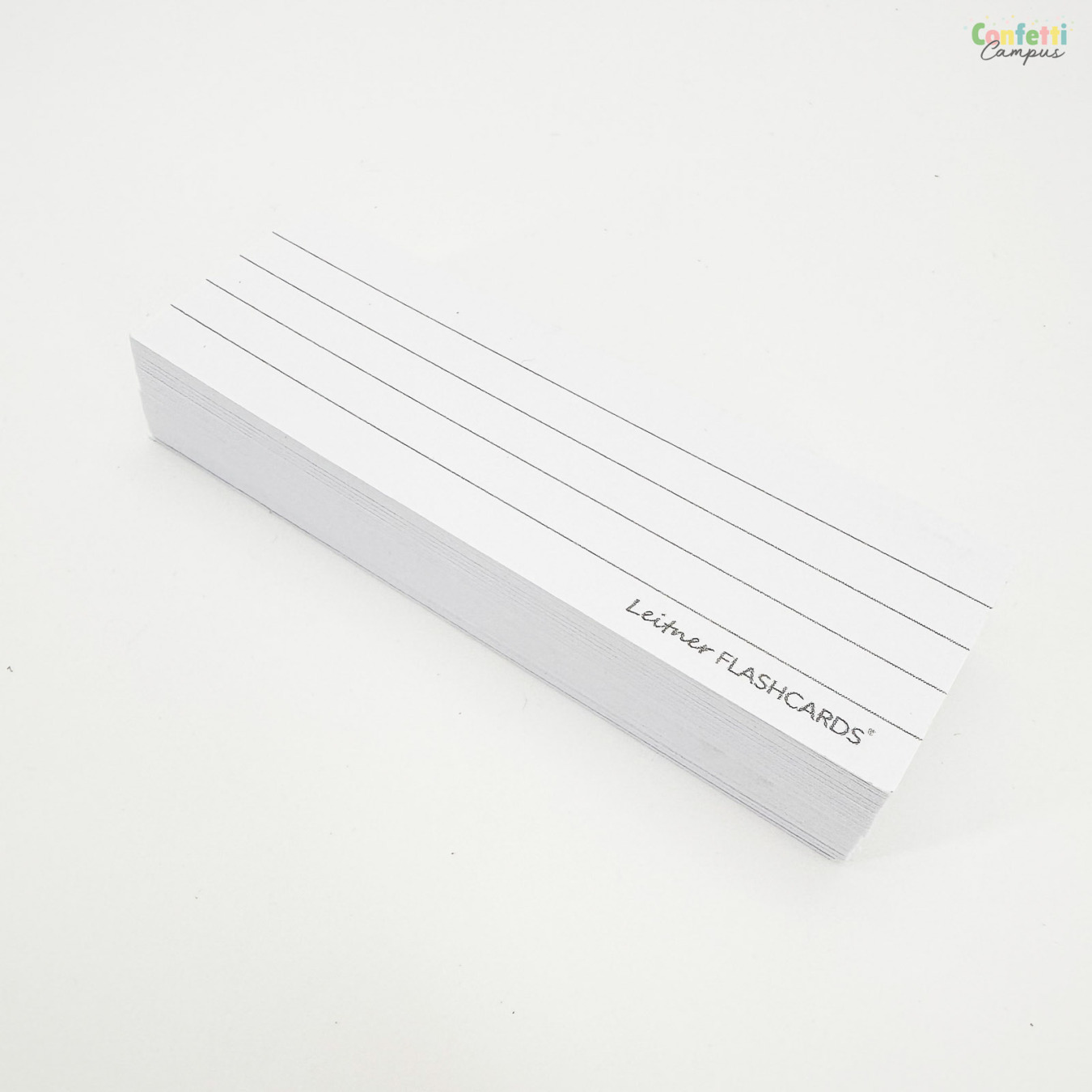 Leitner Flashcards Half Gelinieerd Wit