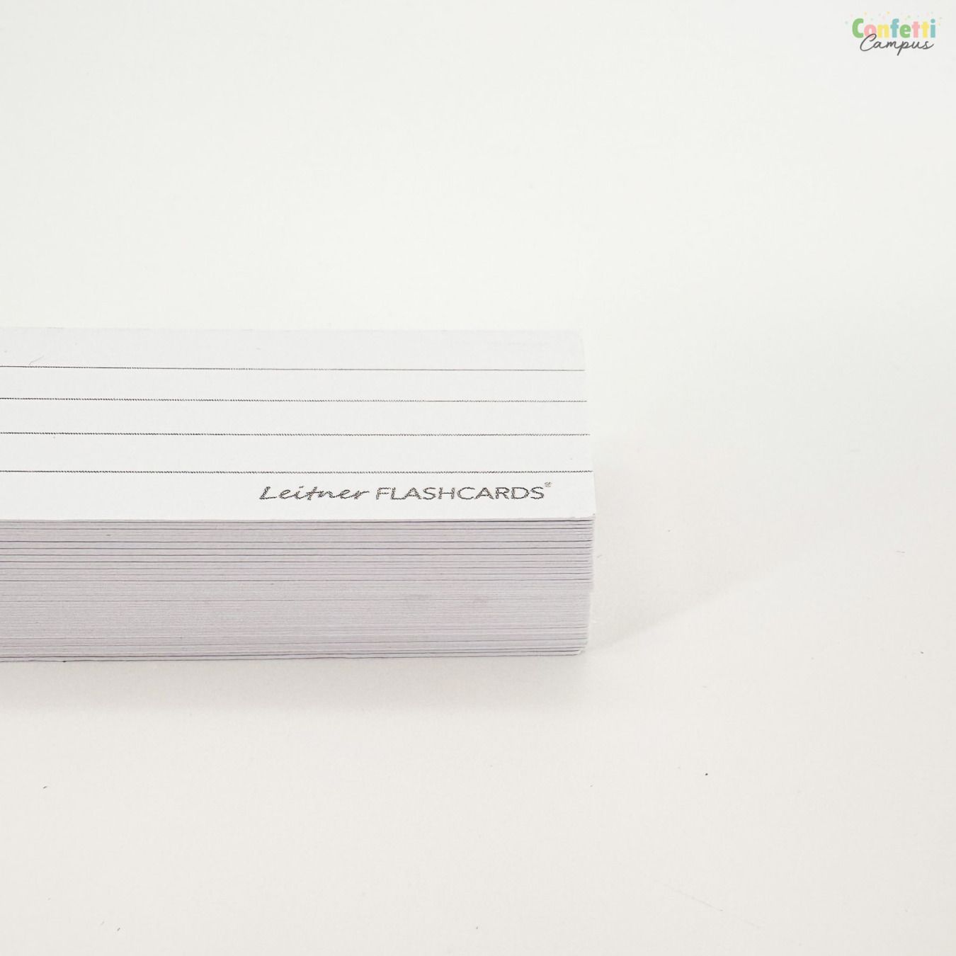 Leitner Flashcards Half Gelinieerd Wit