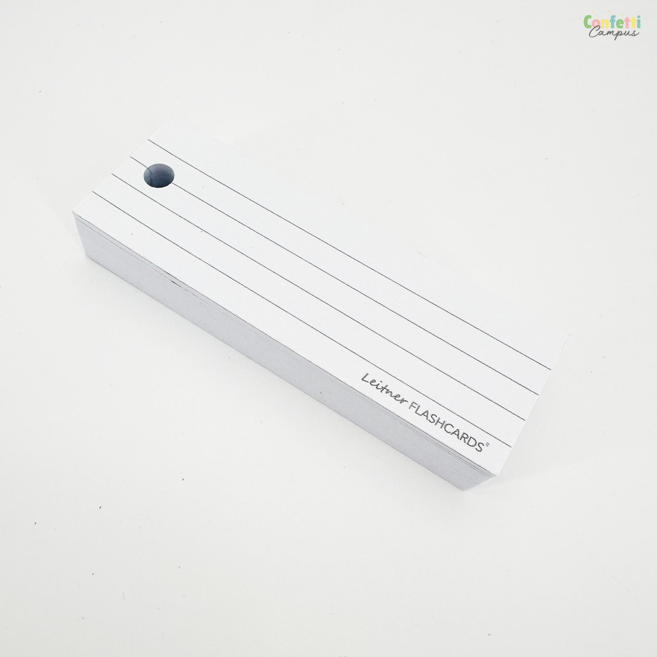 Leitner Flashcards Half Gelinieerd Wit