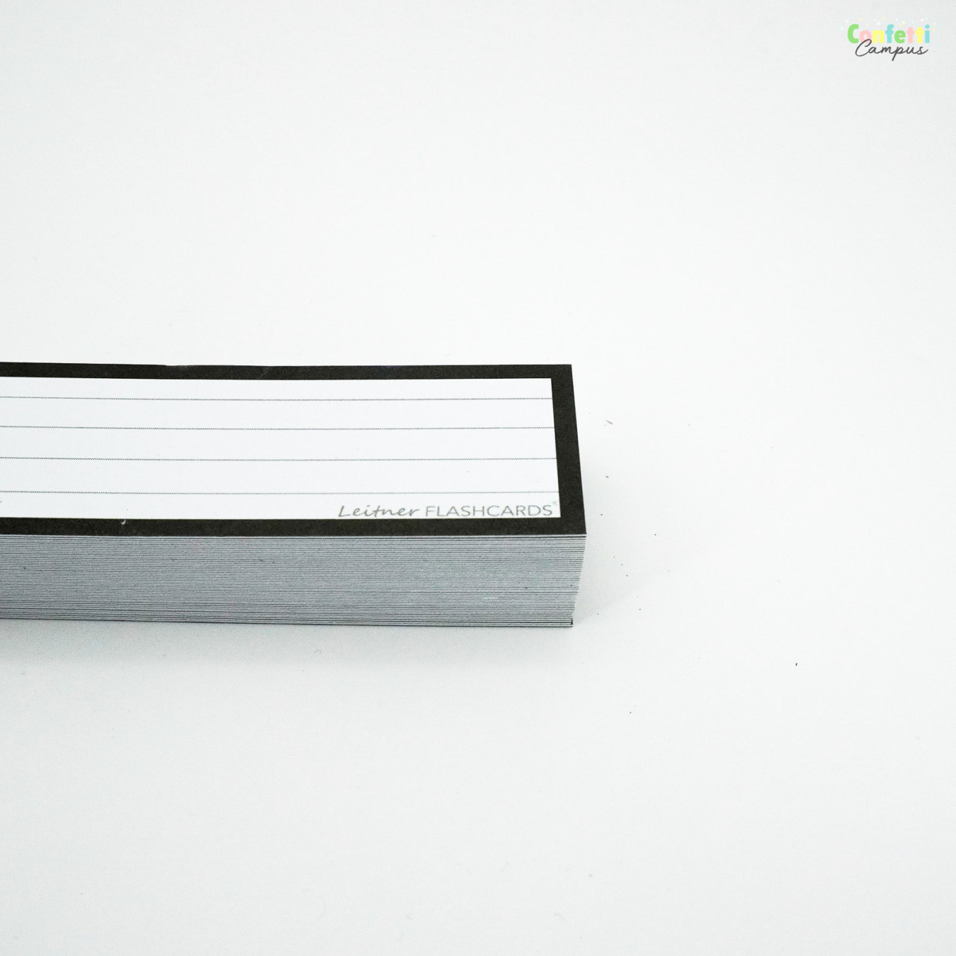 Leitner Flashcards Half Gelinieerd Zwart