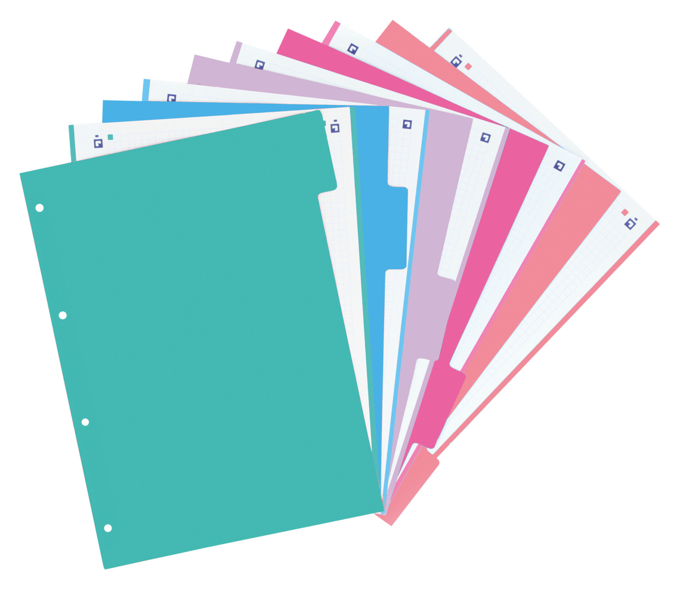 Oxford Tabbladen Pastel 5 kleuren