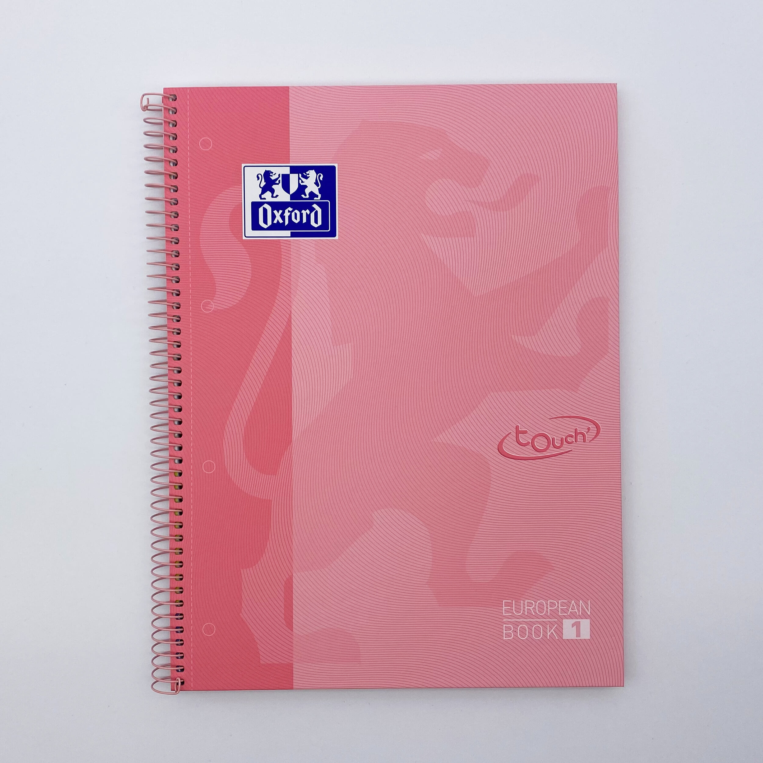 Oxford A4+ European Book 1 Hardcover Touch Gelinieerd Pastel Roze