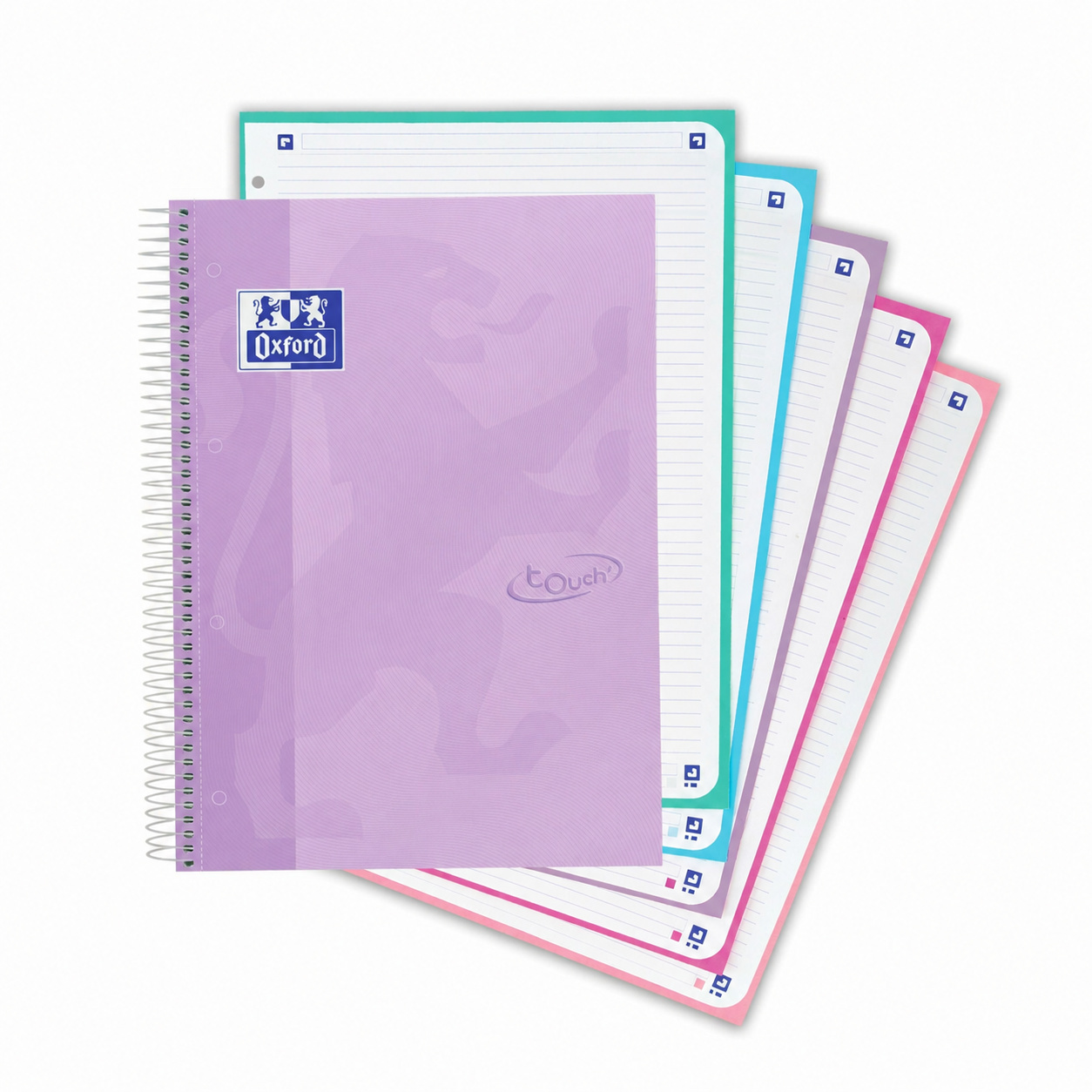 european-book-5-hardcover-touch-gelinieerd-pastel-lila