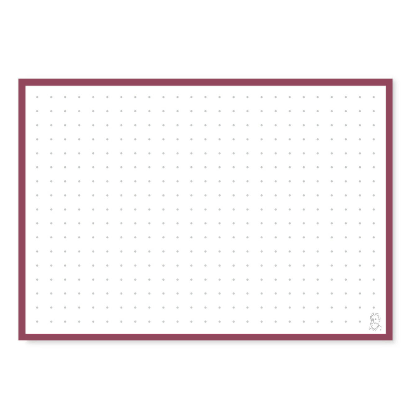 Leitner Flashcards A6 Bordeaux Rood Dotted