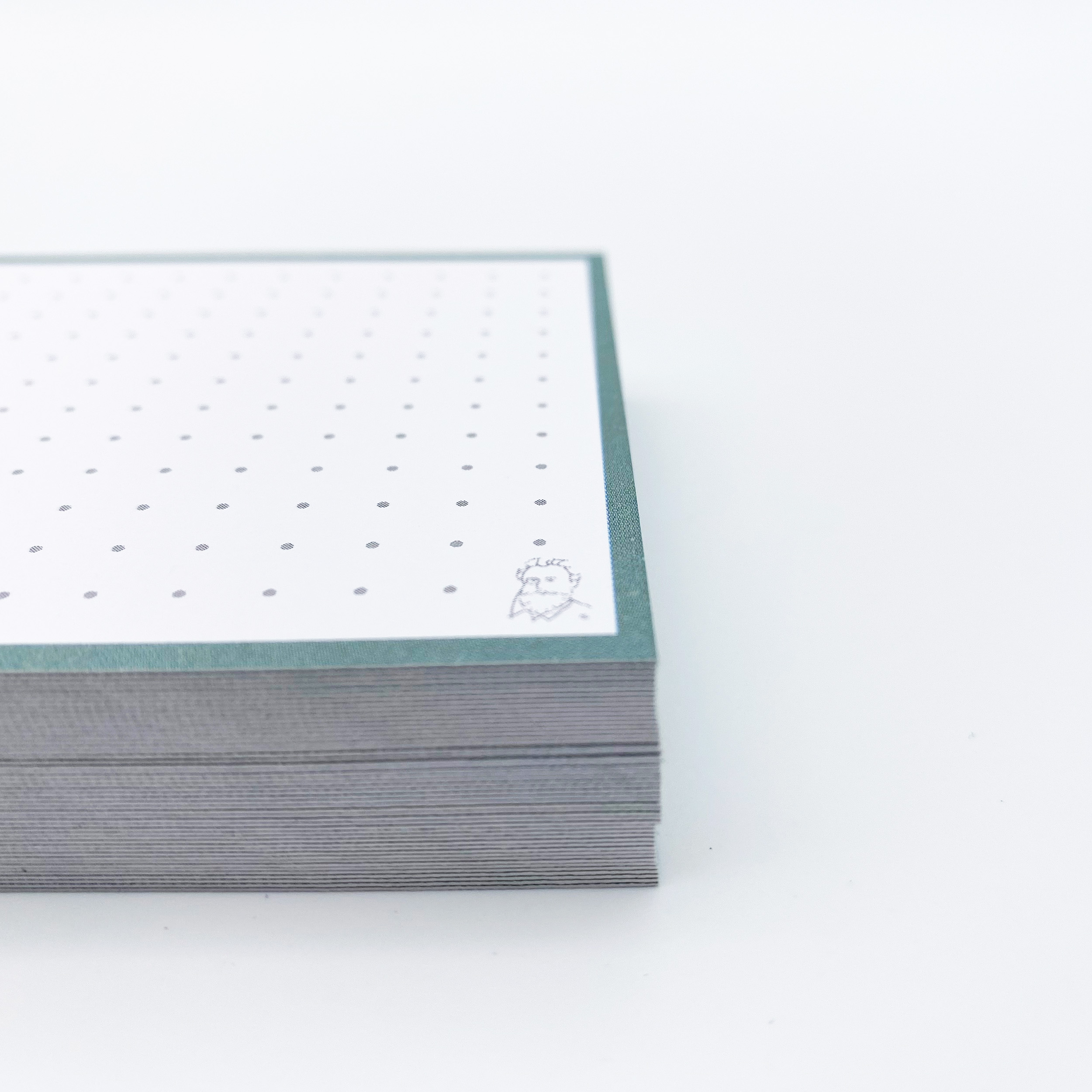 Leitner Flashcards Half Salie Groen Dotted - Confetti Campus
