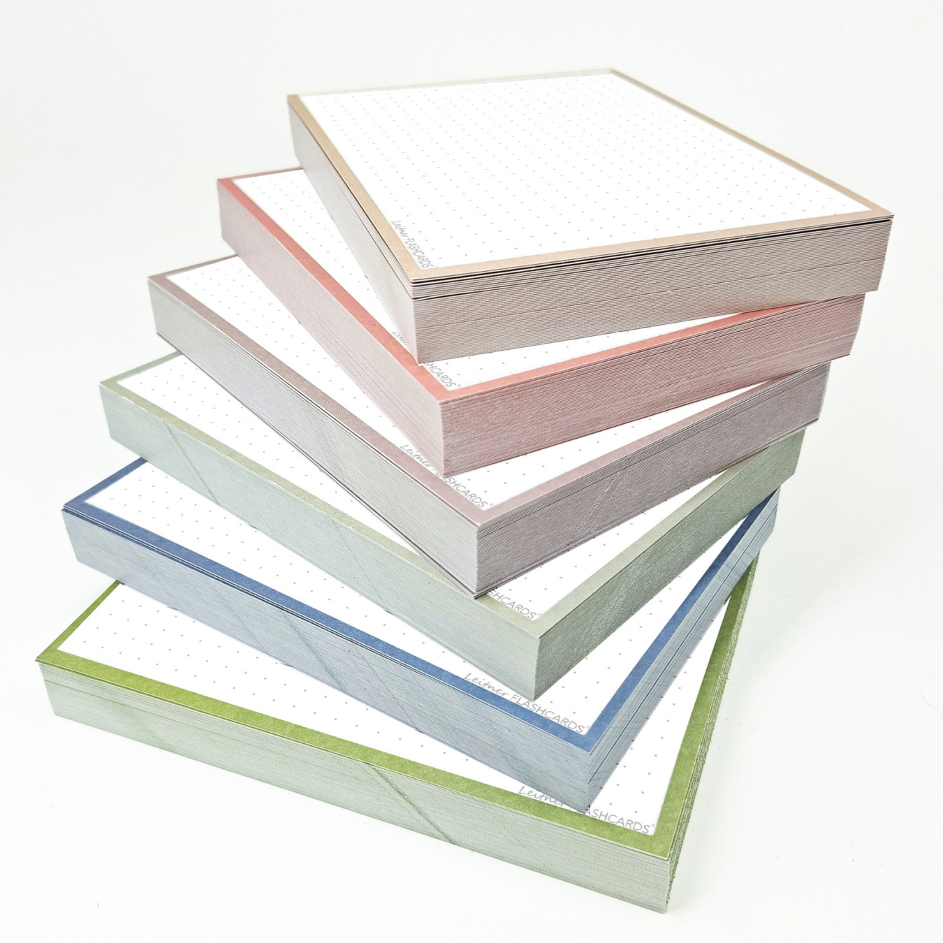 Leitner Flashcards Pakket A6 Nature Dotted 300 stuks