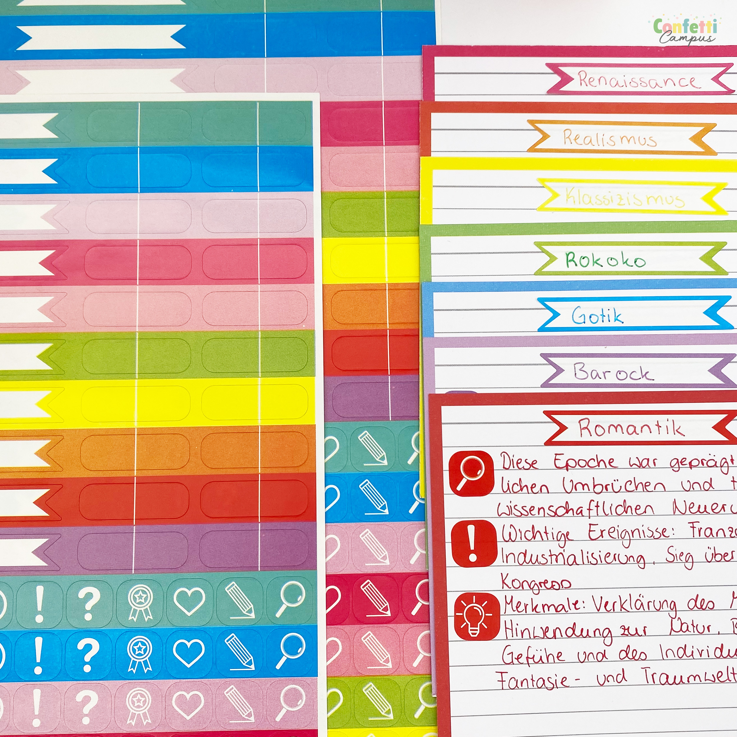 Oxford Stickers Icoontjes Pijlen Labels 2 vellen