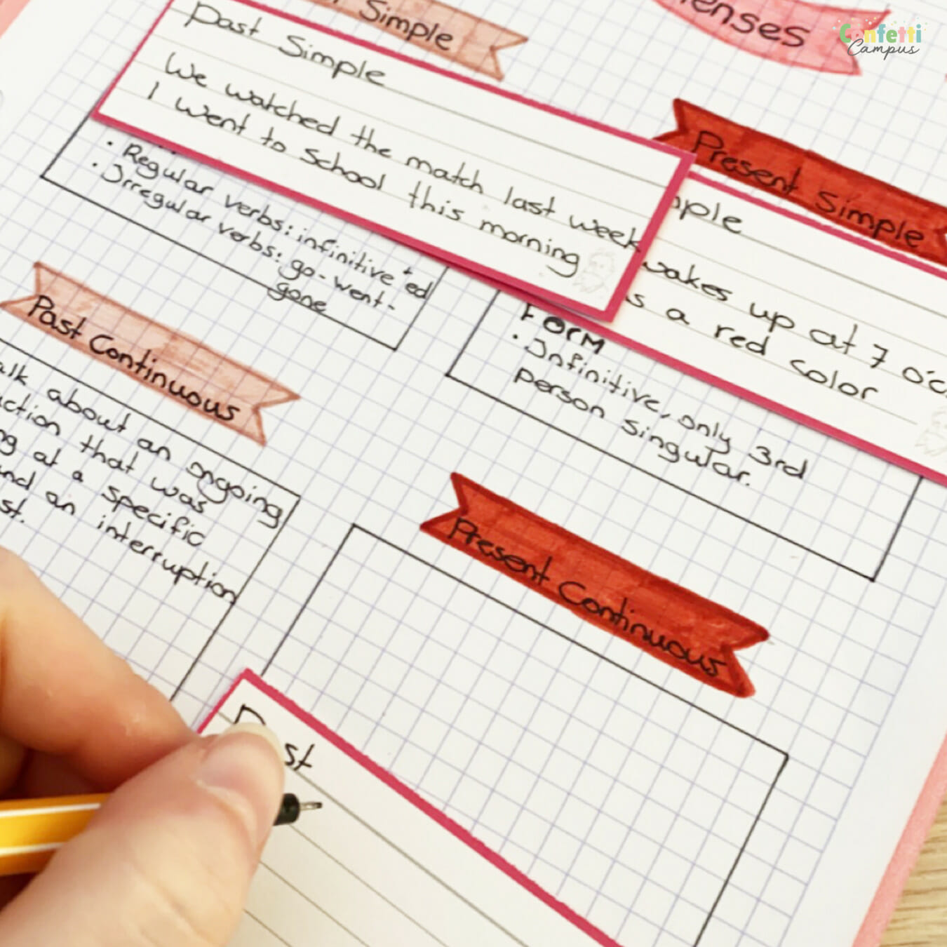 Pretty Notes & Flashcards Set Rood- Goede samenvattingen maken en leren doe je met deze set 5