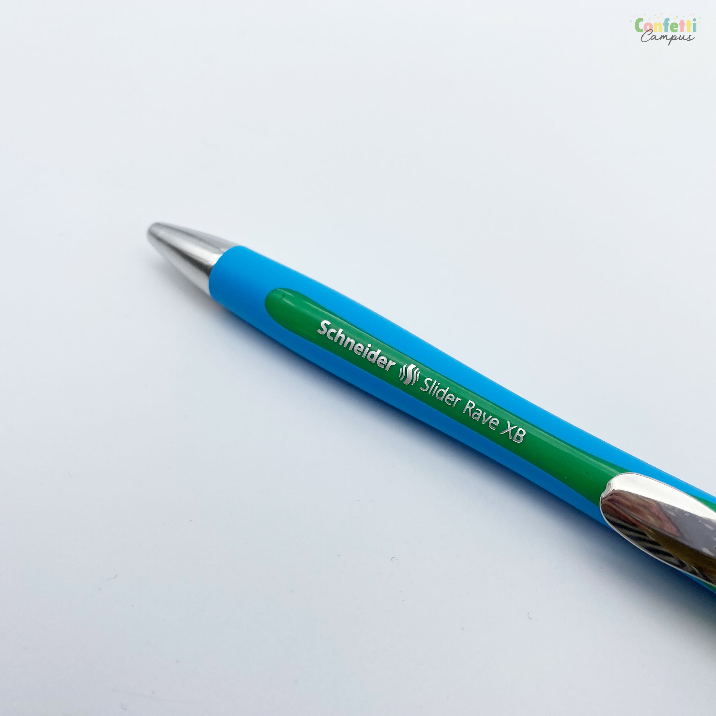 Schneider Slider Rave XB Ballpoint Pen Groen Confetti Campus