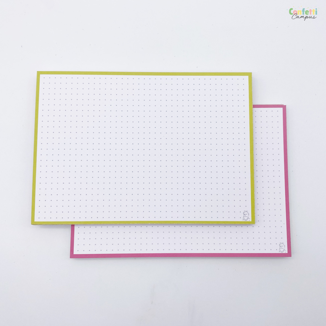 Leitner Flashcards A5 Duo Dotted Mango Raspberry 2