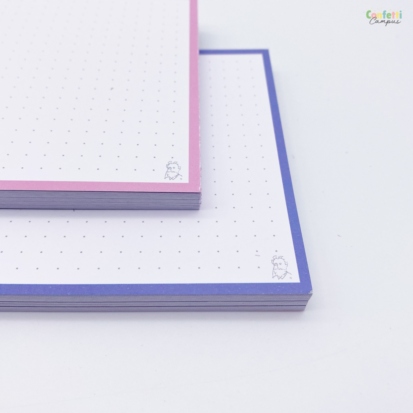 Leitner Flashcards A6 Duo Dotted Paars roze2