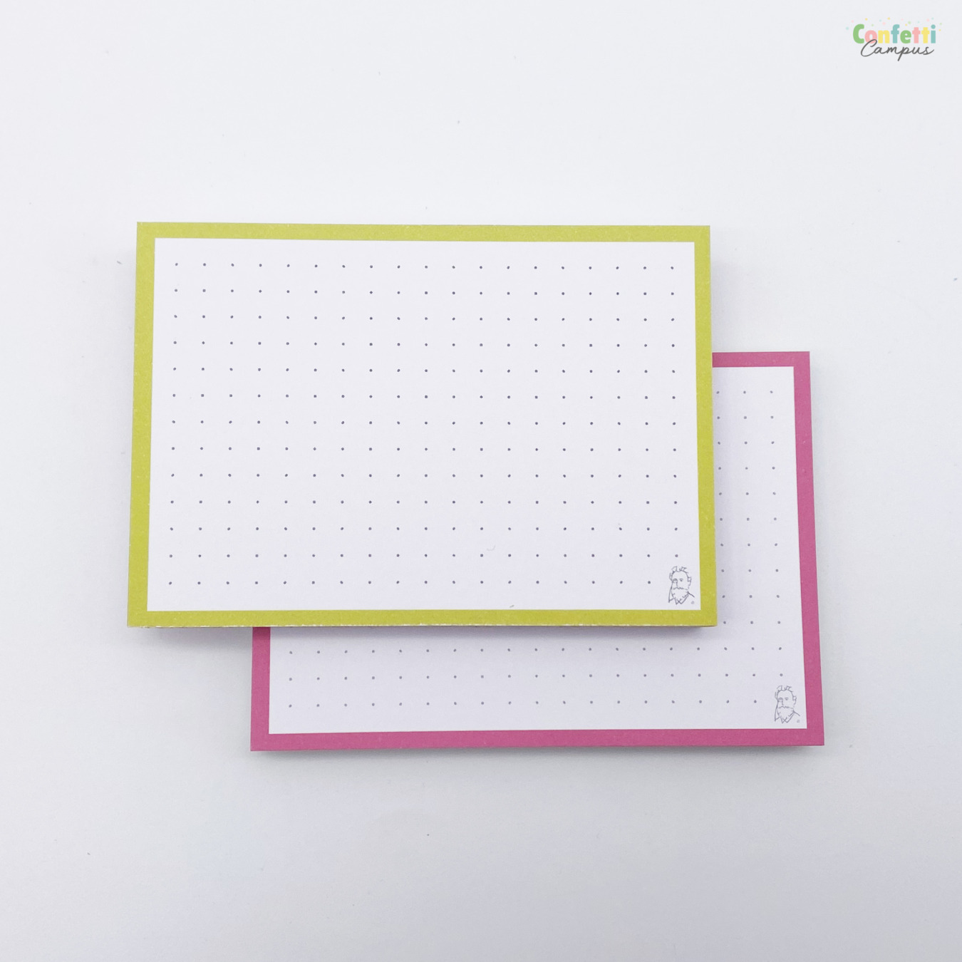 Leitner Flashcards A7 Duo Dotted Mango-Rasberry Sorbet 2