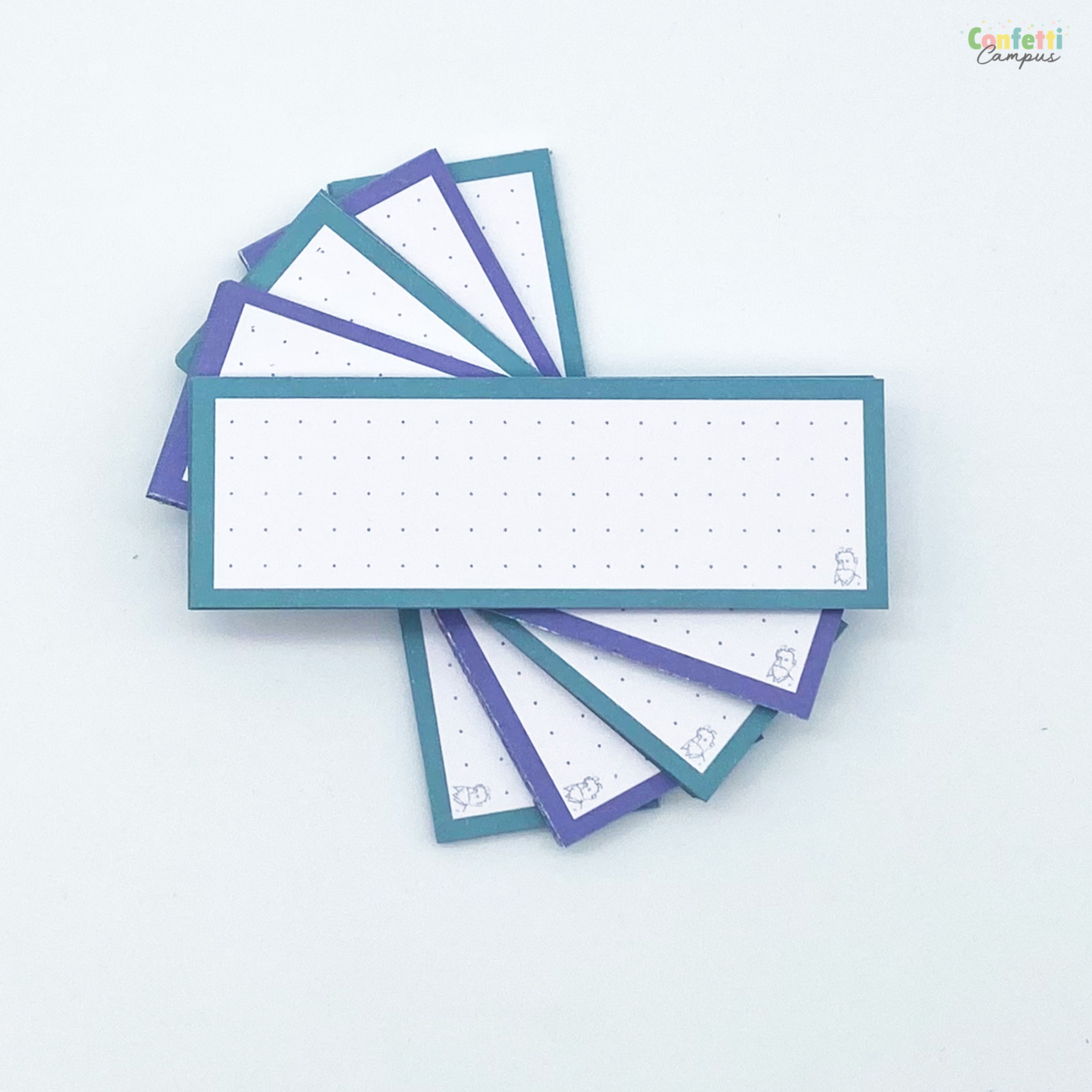 Leitner Flashcards Woordkaartjes Duo Dotted Lavender Sunset