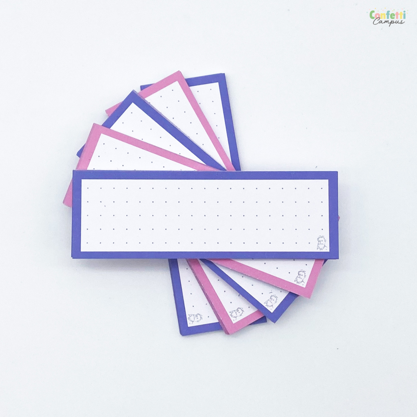 Leitner Flashcards Woordkaartjes Duo Dotted Blueberry Bubble Tea