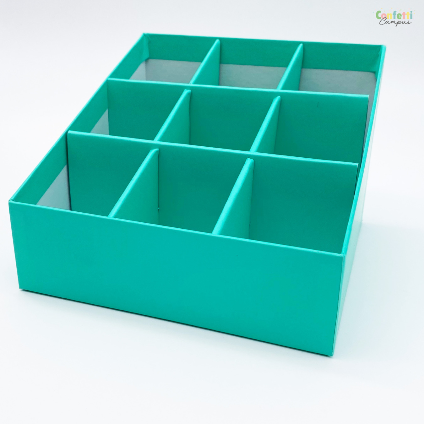 Oxford Desk Organizer 9 vakken Mint side