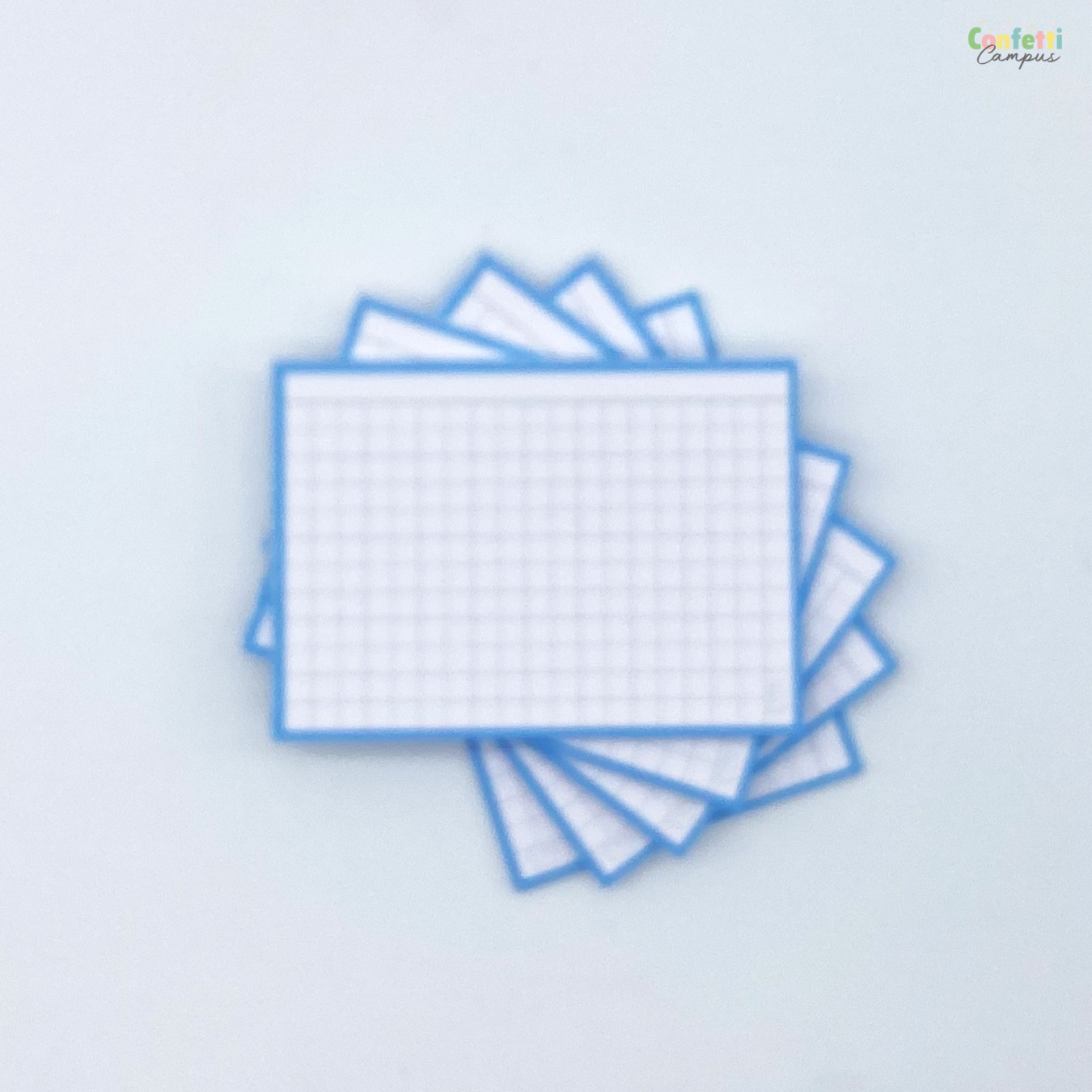 Leitner Flashcards A7 Blauw Geruit - Definities en Vragen Blauw Geruit