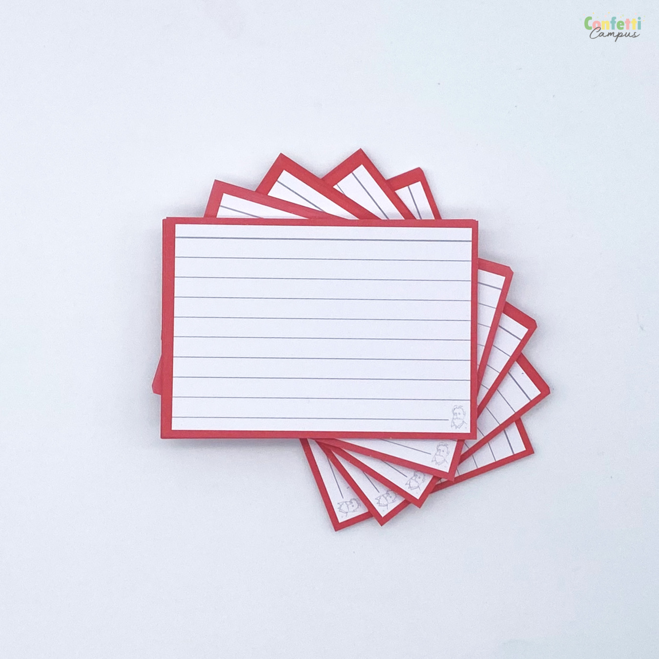 Leitner Flashcards A7 Rood Gelinieerd - Definities en Vragen Rood Gelinieerd