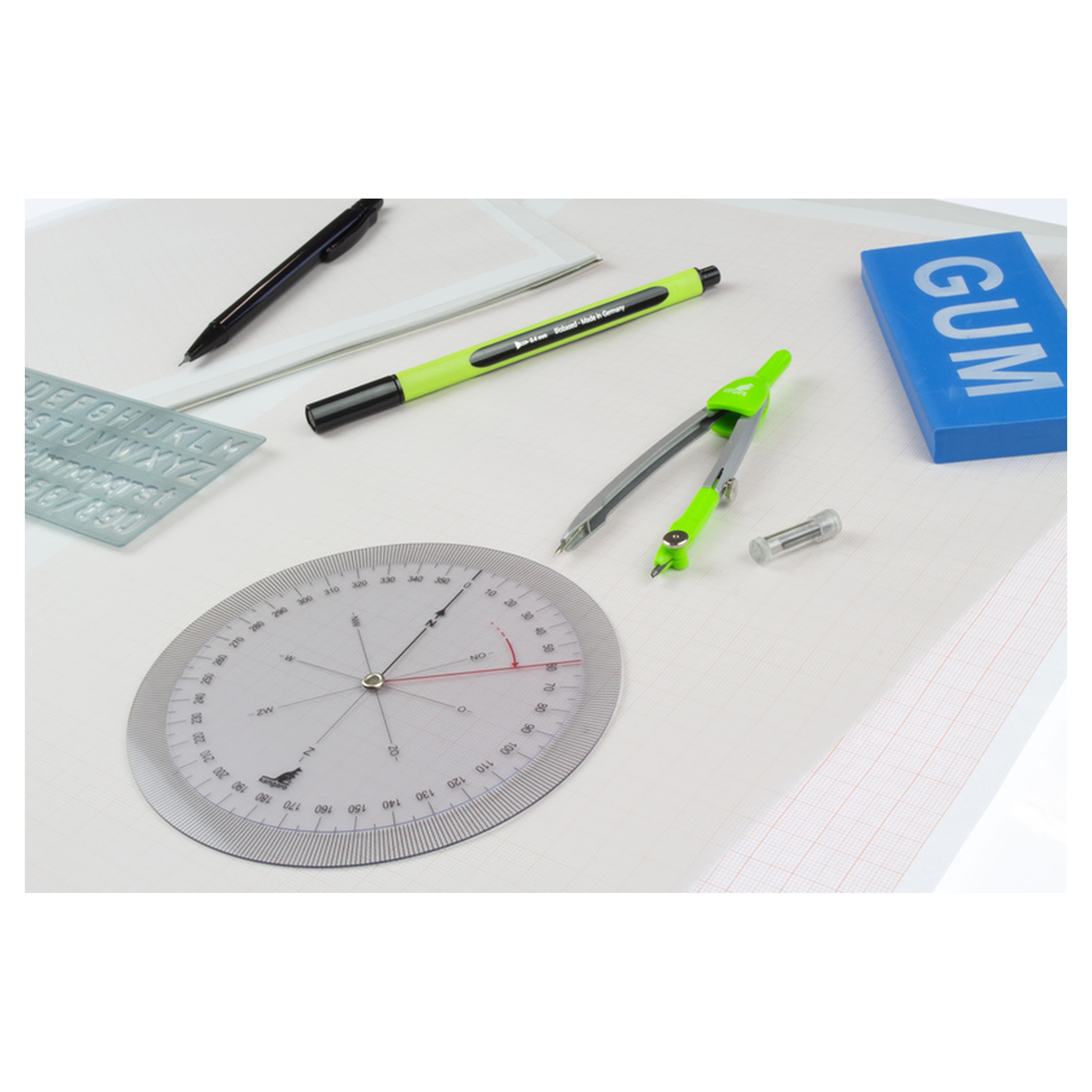 Kangaro Transparentes Millimeterpapier DIN A4 – 24 Seiten, 80 G/m², Mit 1/5/10 Mm Raster