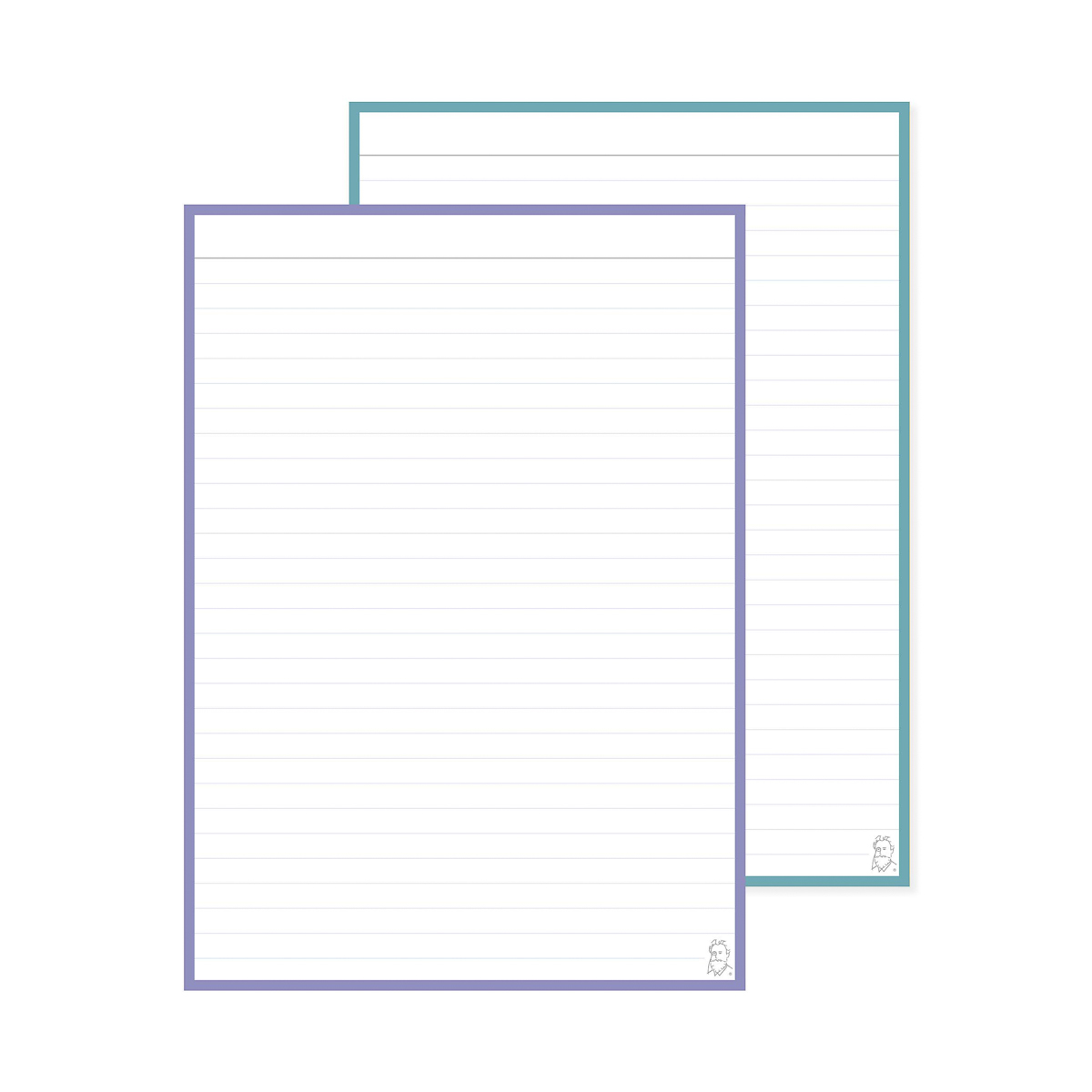 Leitner Flashcards A5 Duo Gelinieerd Staand Lavender Sunset