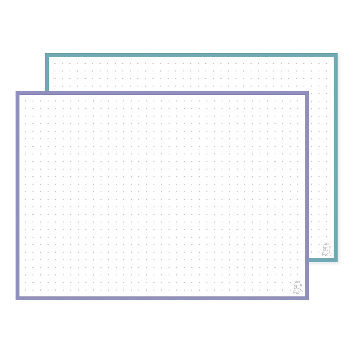 Leitner Flashcards A5 Duo Dotted Lavender Sunset