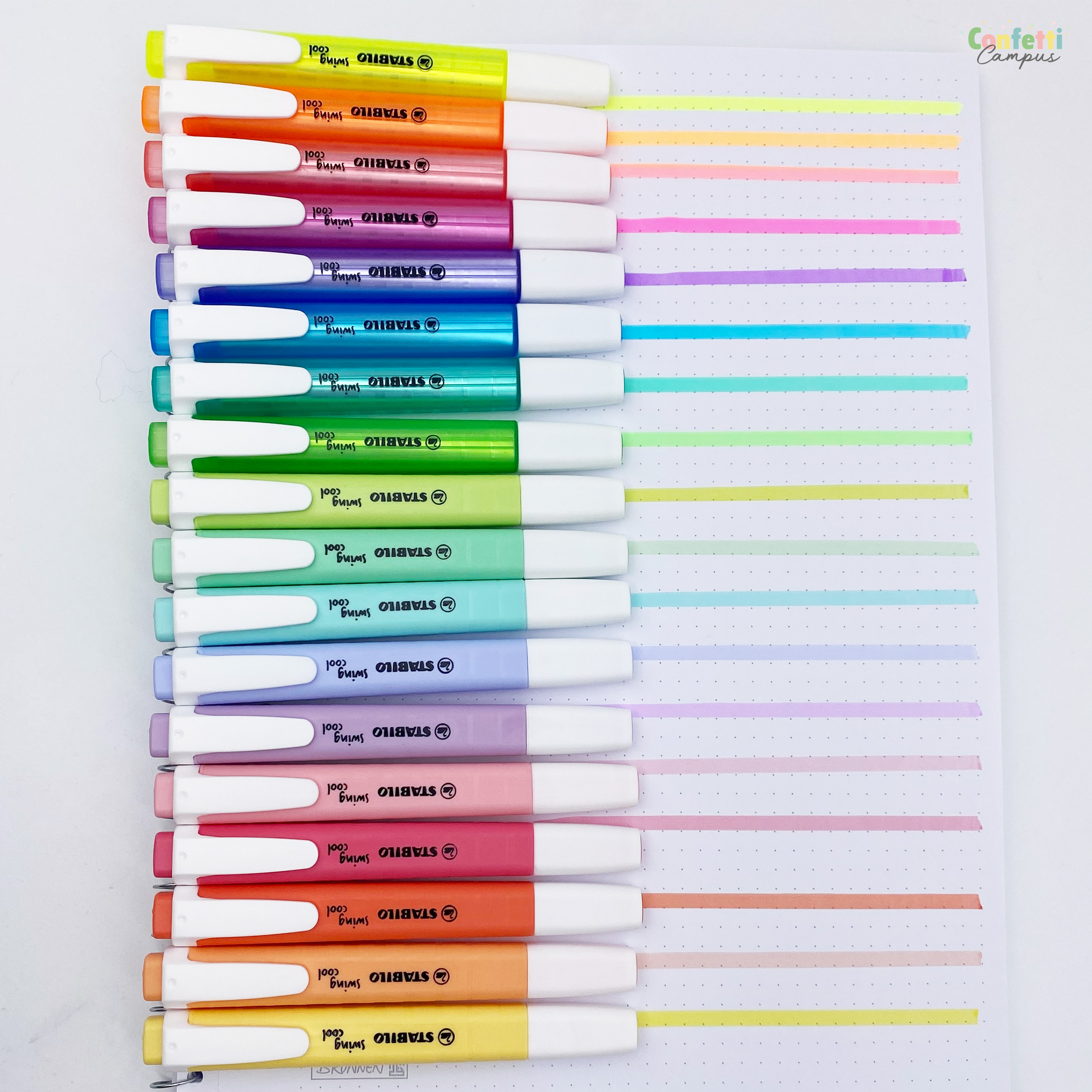 STABILO swing cool pastel markeerstift, etui van 4 stuks STABILO swing cool pastel markeerstift, etui van 4 stuks