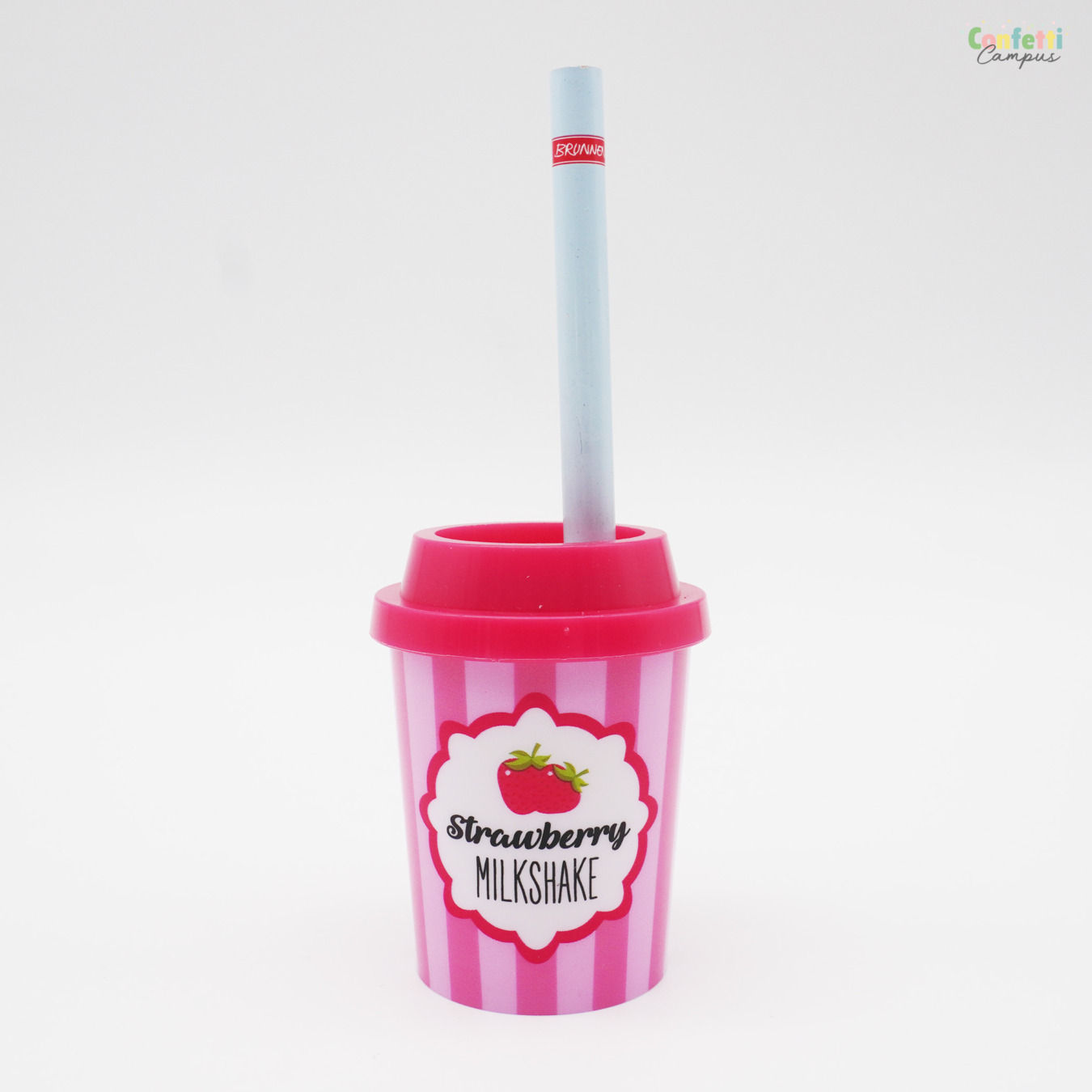 Brunnen Puntenslijper + Potlood Milkshake Roze 2