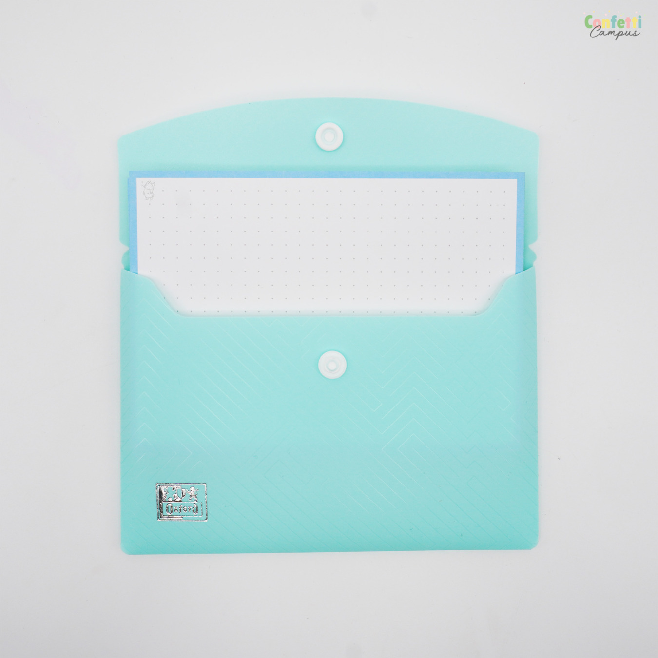 Oxford Documenten en Flashcards Map Pastel Blauww