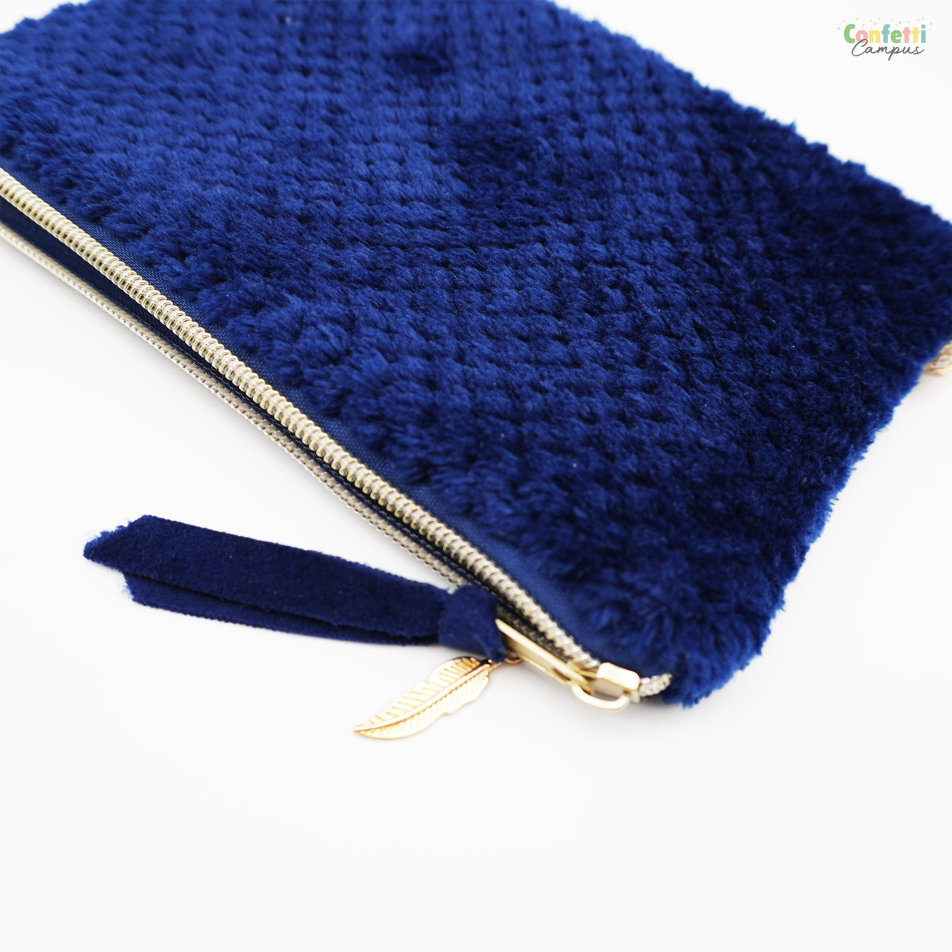 Kangaro Fluffy Etui Plat Donkerblauw mood 2