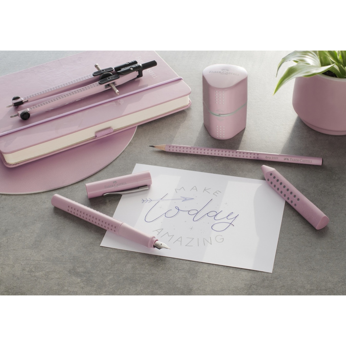Faber-Castell Vulpen Grip Harmony F Rose Shadows Roze Mood