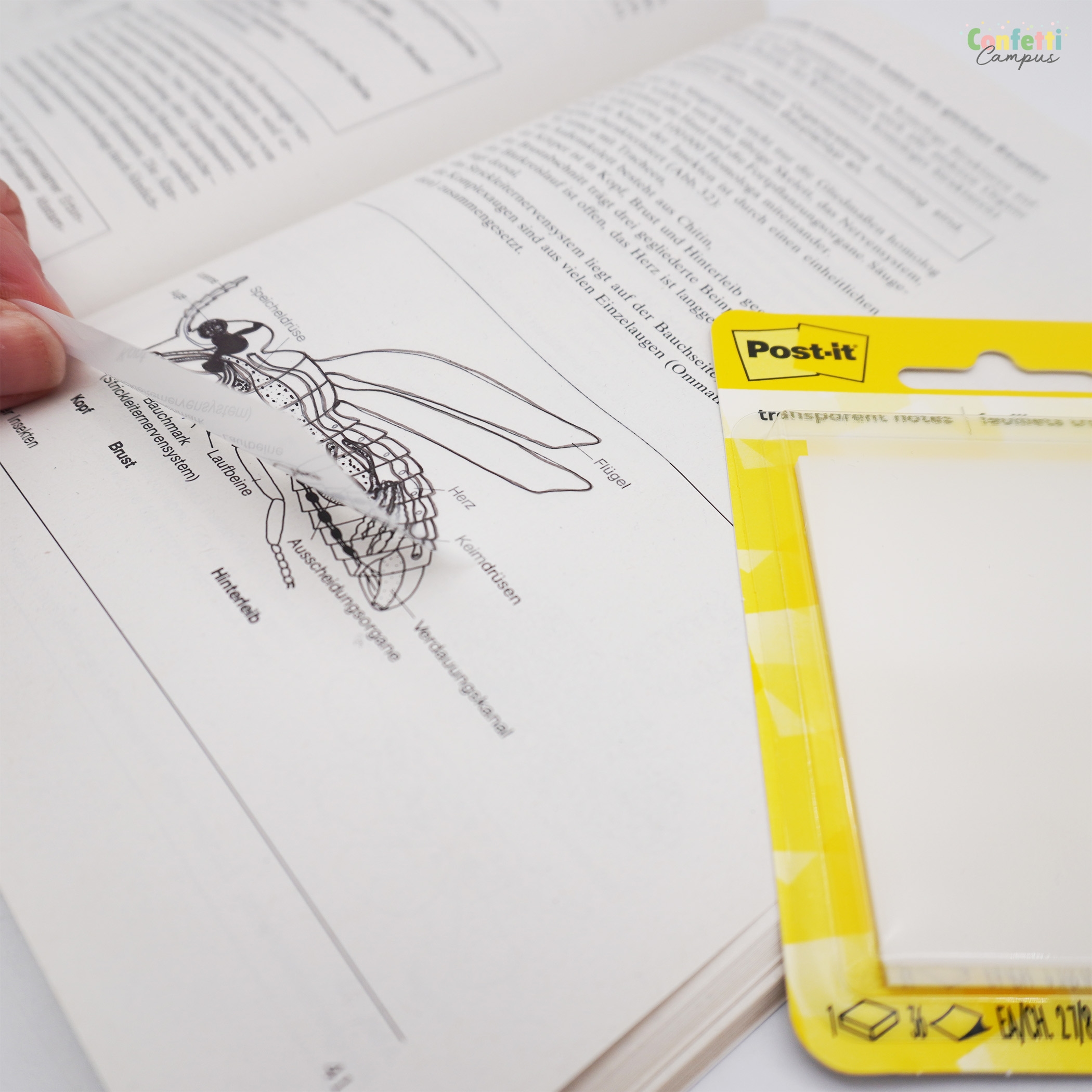Transparente Post Its Post-it Transparante Sticky Notes 73 x 73 mm - doorzichtige memo