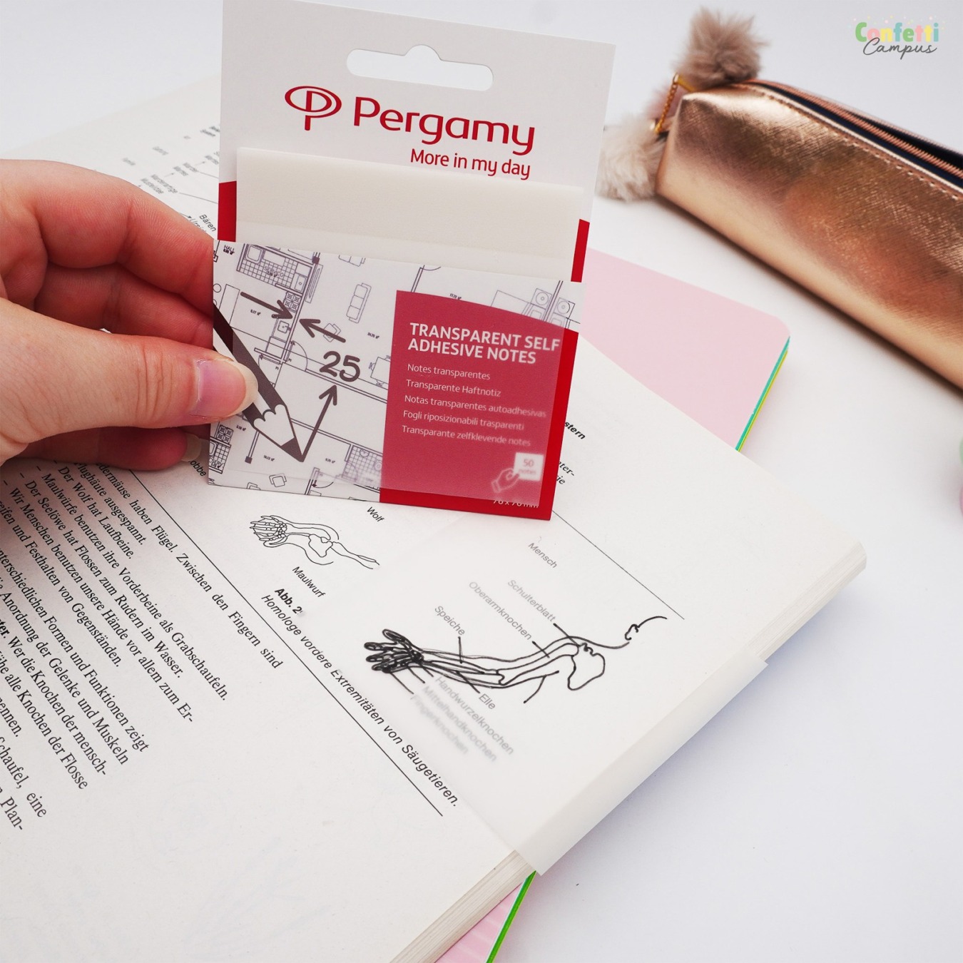 Pergamy Transparante Sticky Notes 76 x 76 mm-01