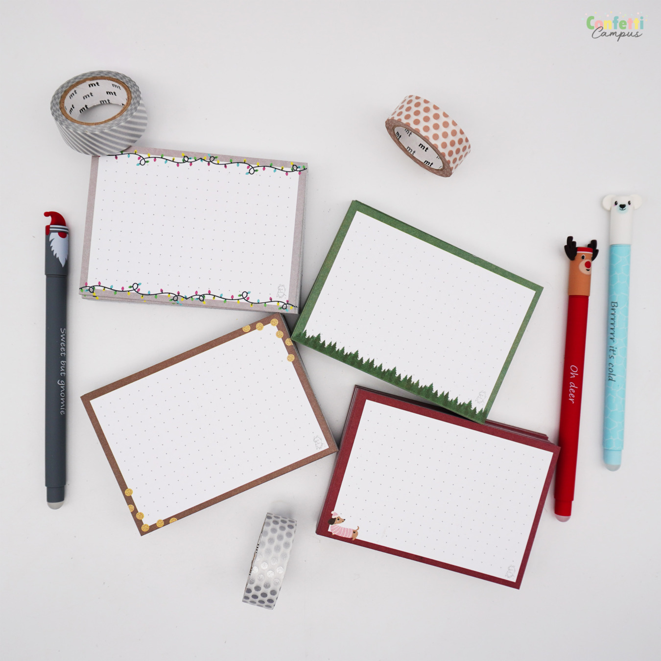 Leitner Flashcards A7 Kerstspecial Dotted