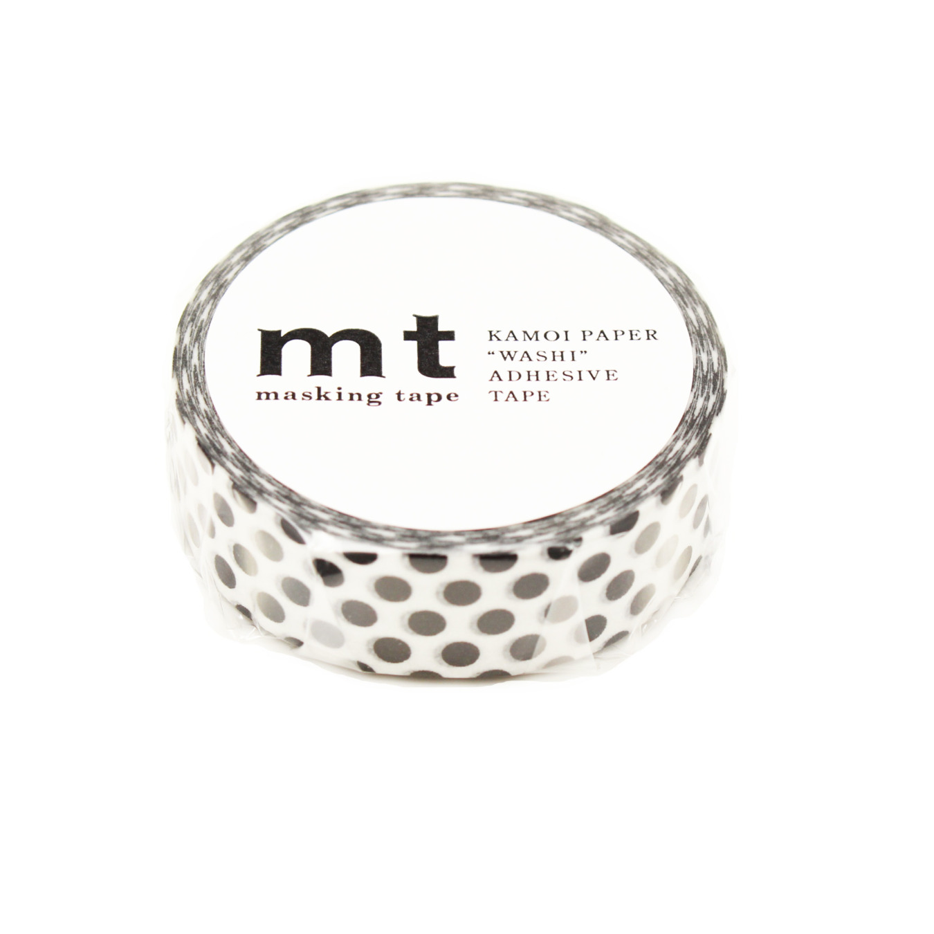MT Washi Tape Dot Black roll