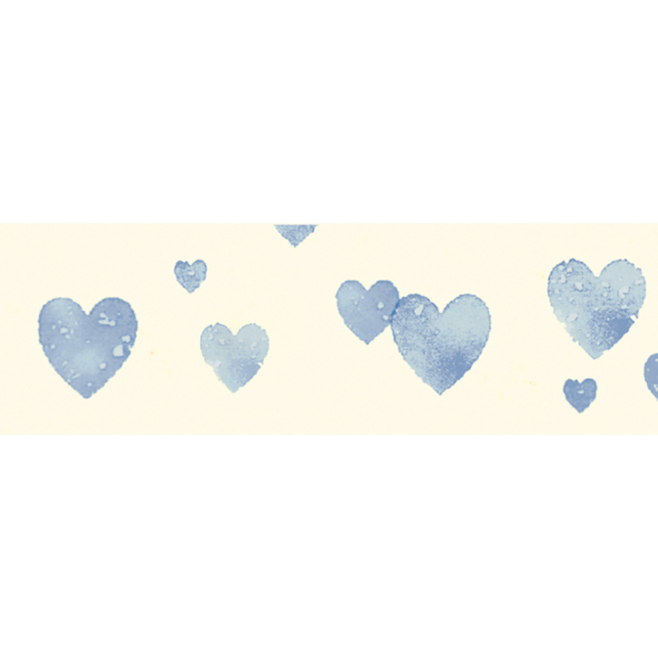 MT Washi Tape Heart Stamp Blue