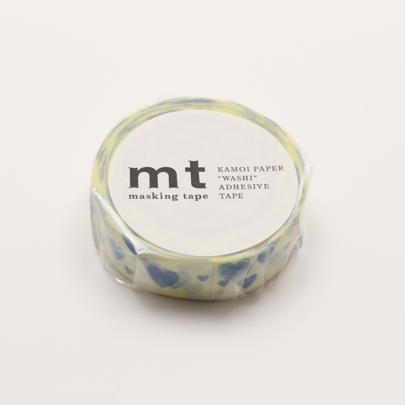 MT Washi Tape Heart Stamp Blue