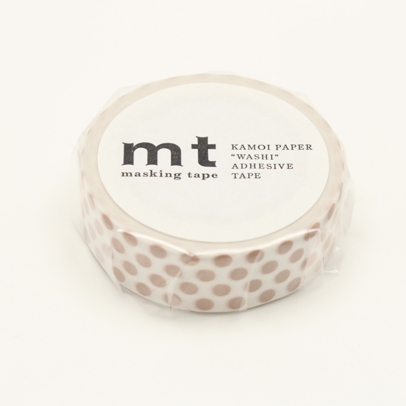 MT Washi Tape Dot Milk Tea
