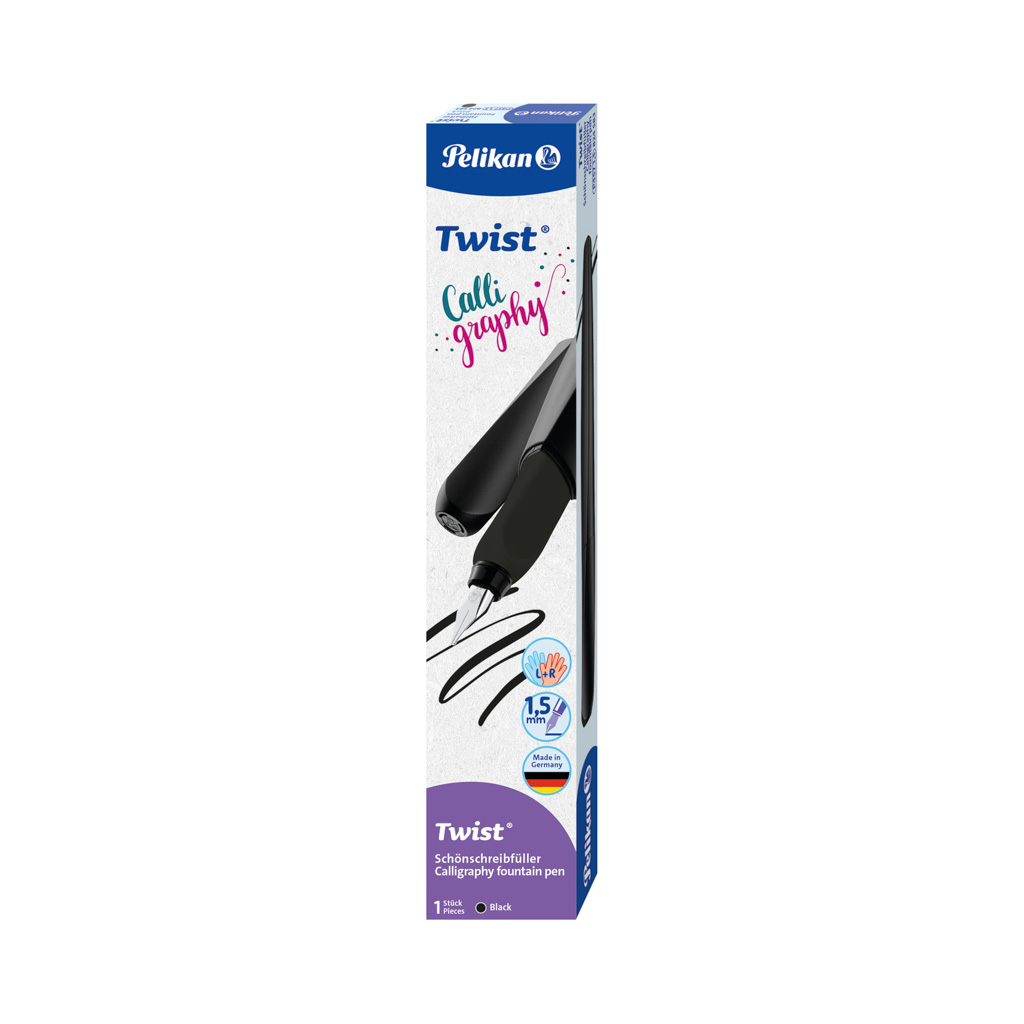 Pelikan Vulpen Twist Calligraphy Zwart-3
