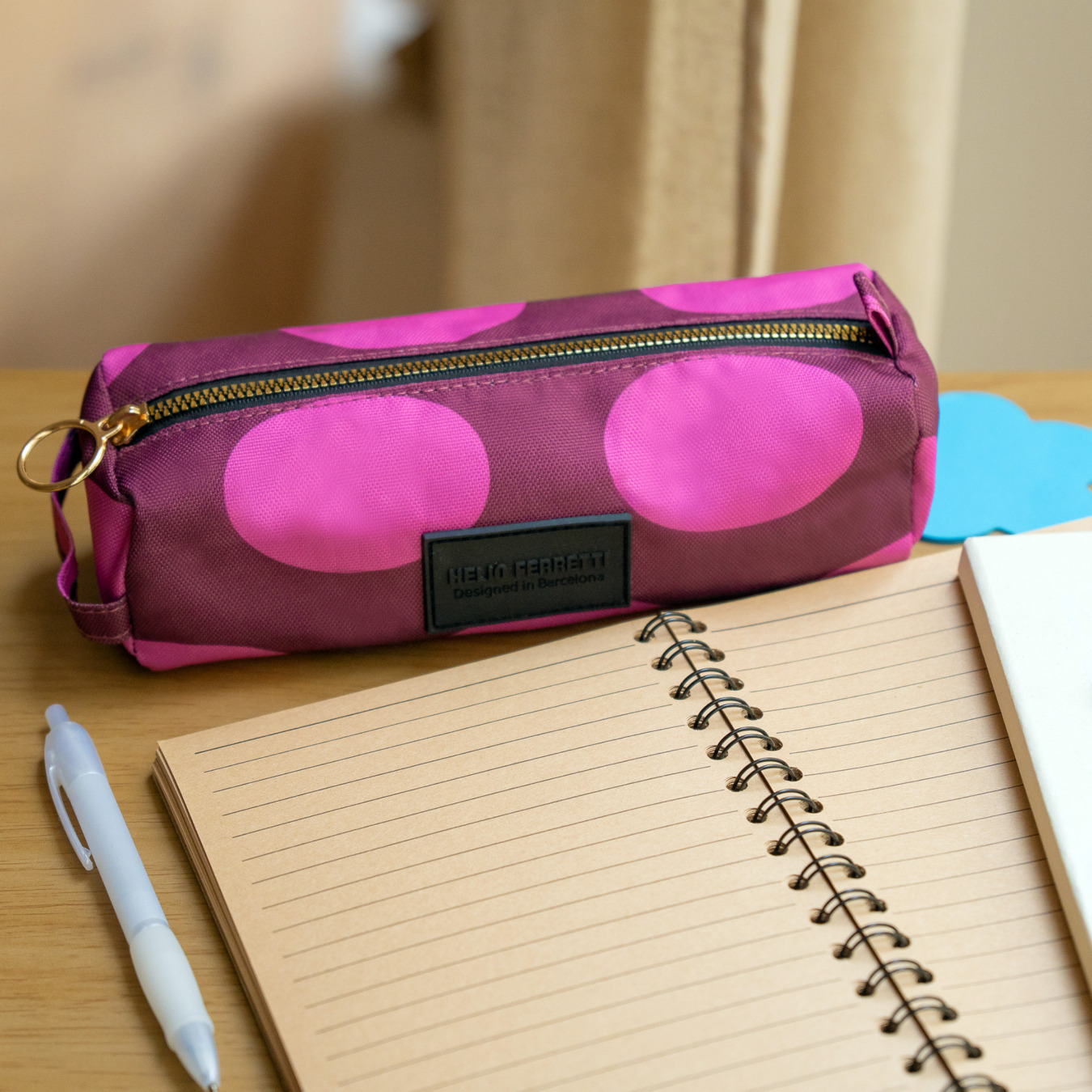 Helio Ferretti Etui Pink-Wine Dots