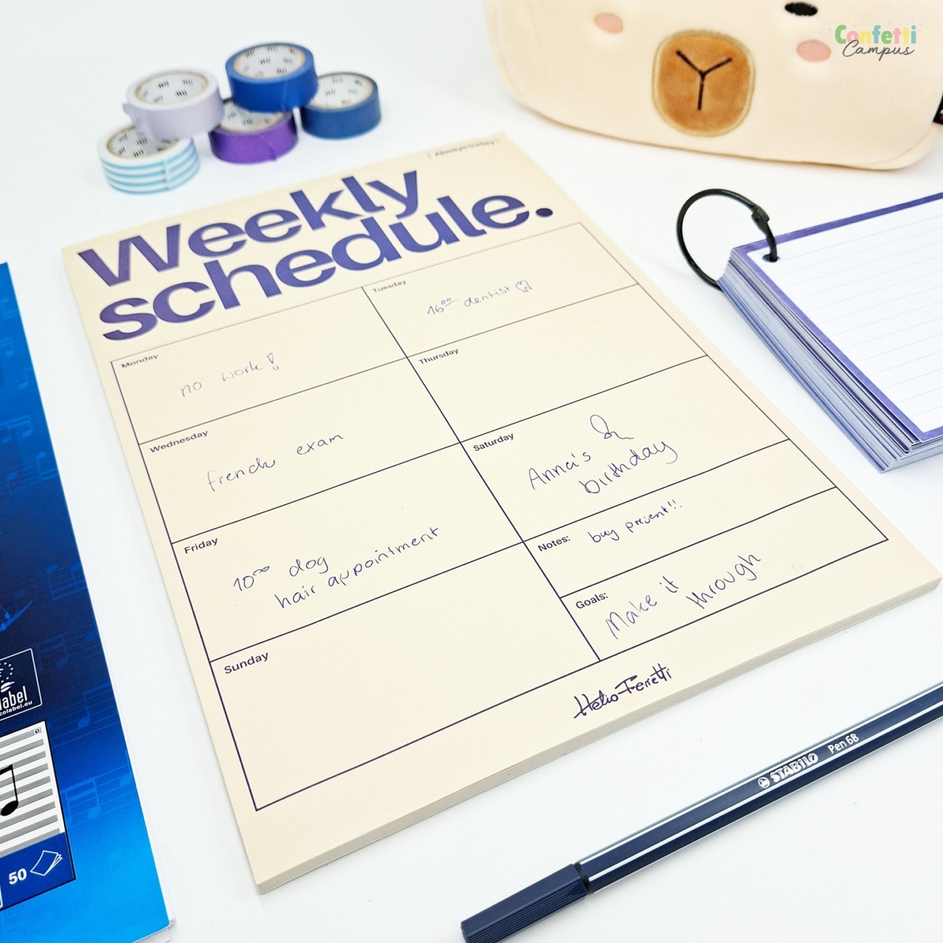 Helio Ferretti Magnetische Weekplanner A4