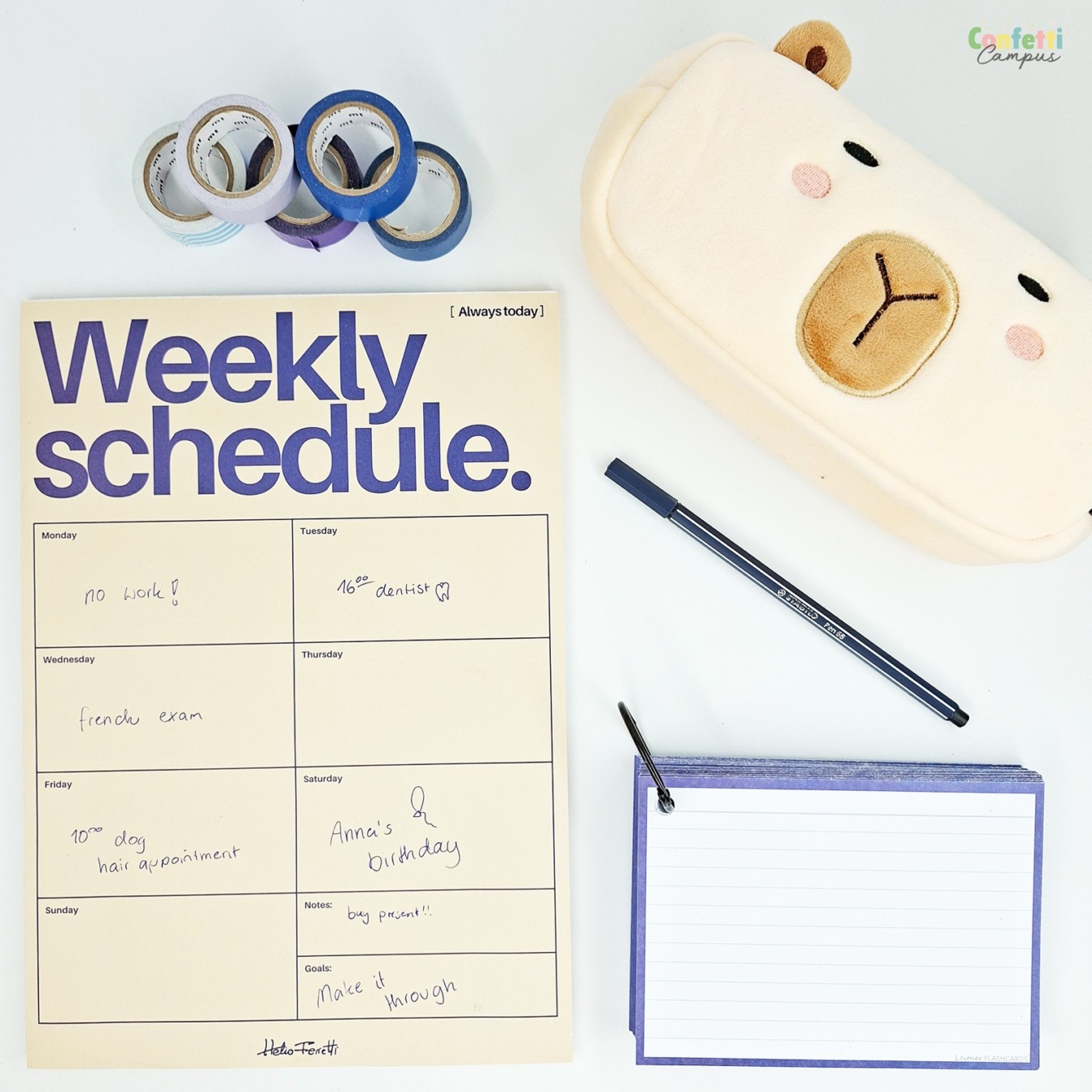 Helio Ferretti Magnetische Weekplanner A4