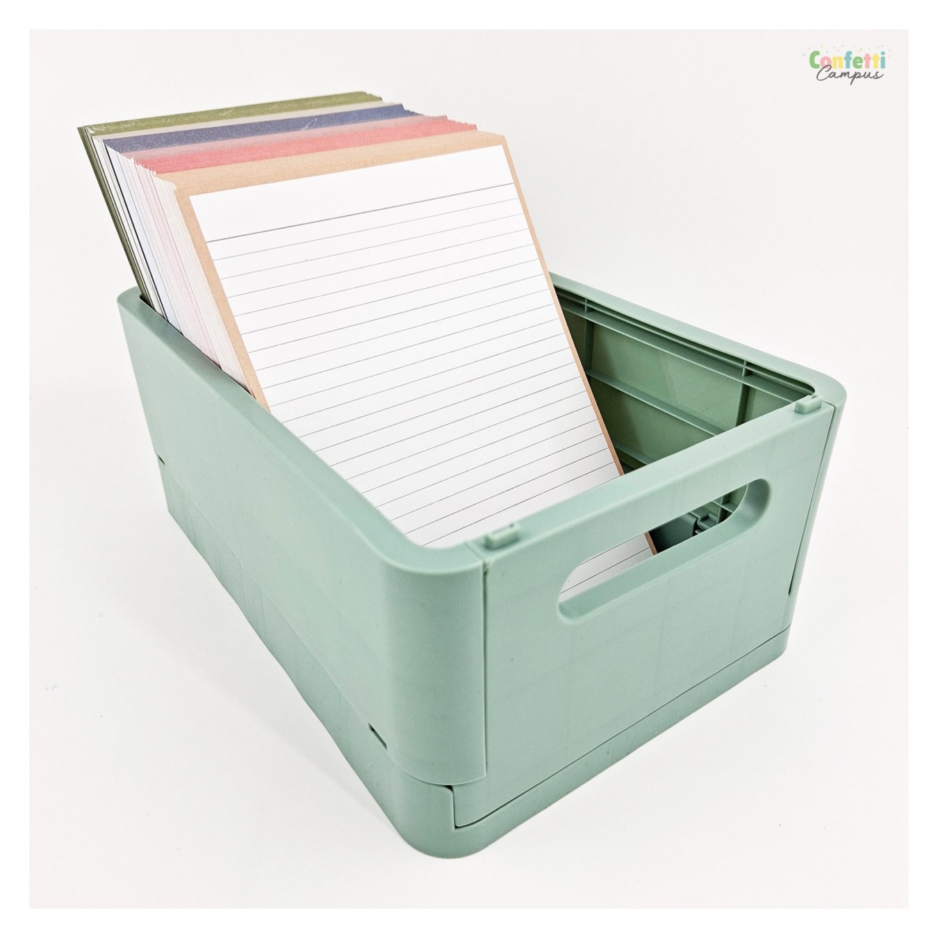 Leitner Flashcards A5 Gelinieerd Beige