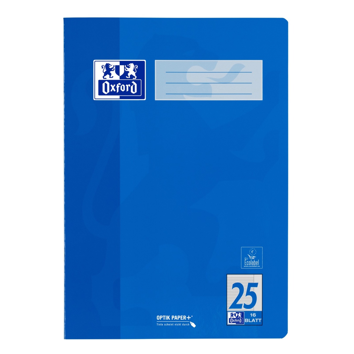 OXFORD Schoolschrift A4 Gelinieerd met Correctieranden 32P Blauw