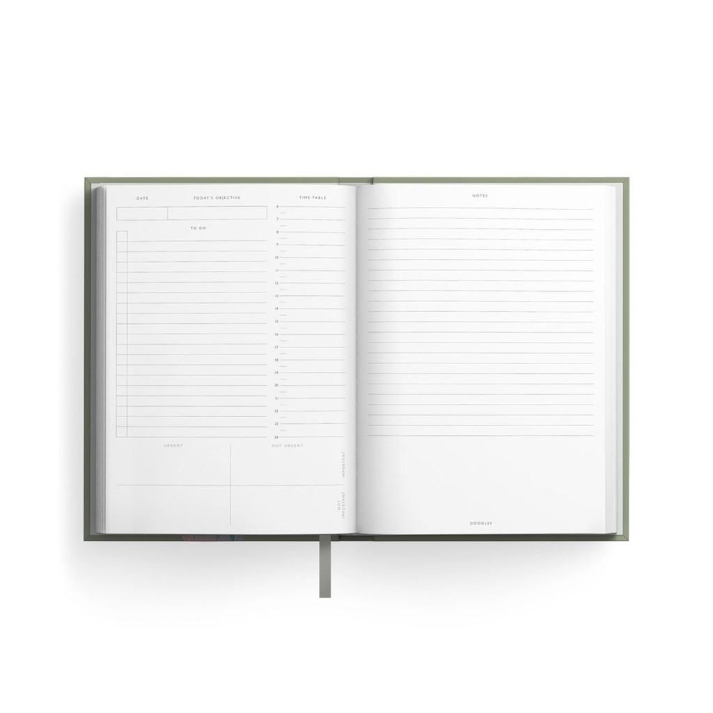 OhhDeer Daily Planner A5 Ongedateerd Binnenkant