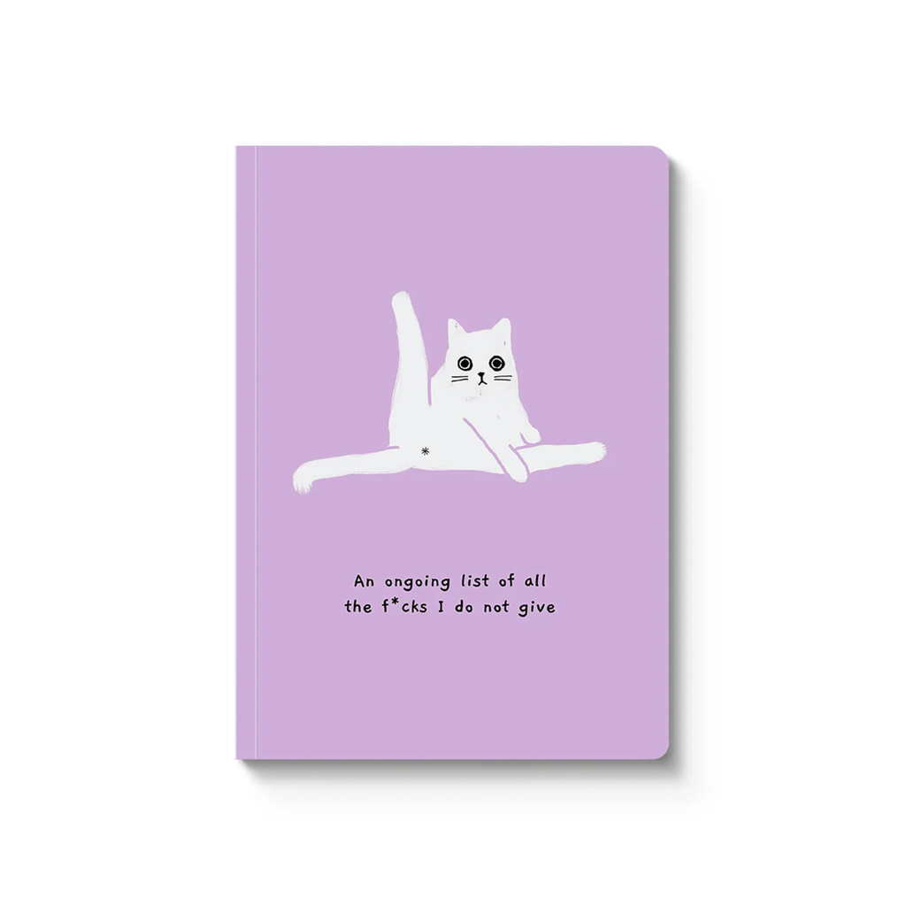 OhhDeer Notebook Softcover A5 Gelinieerd Ongoing List of f*cks I do not give