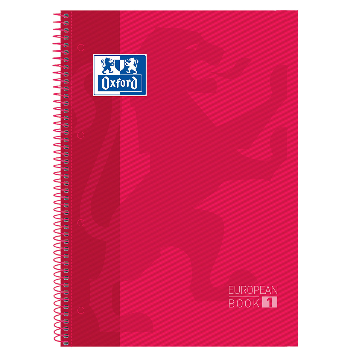 Oxford A4+ European Book 1 Hardcover Geruit 5 x 5 Rood
